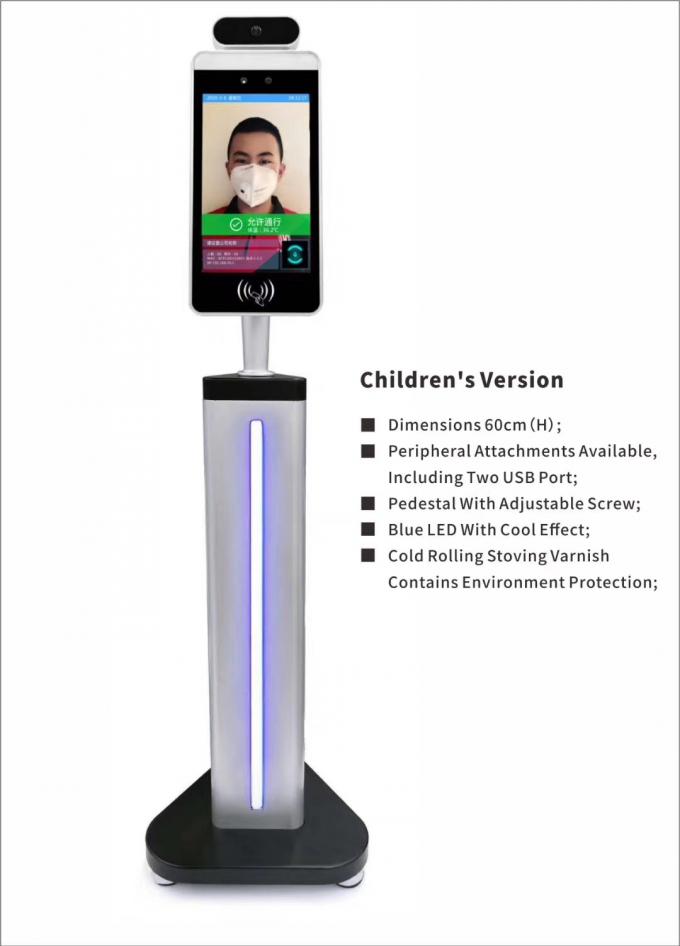 pantalla de la prueba de la temperatura del niño