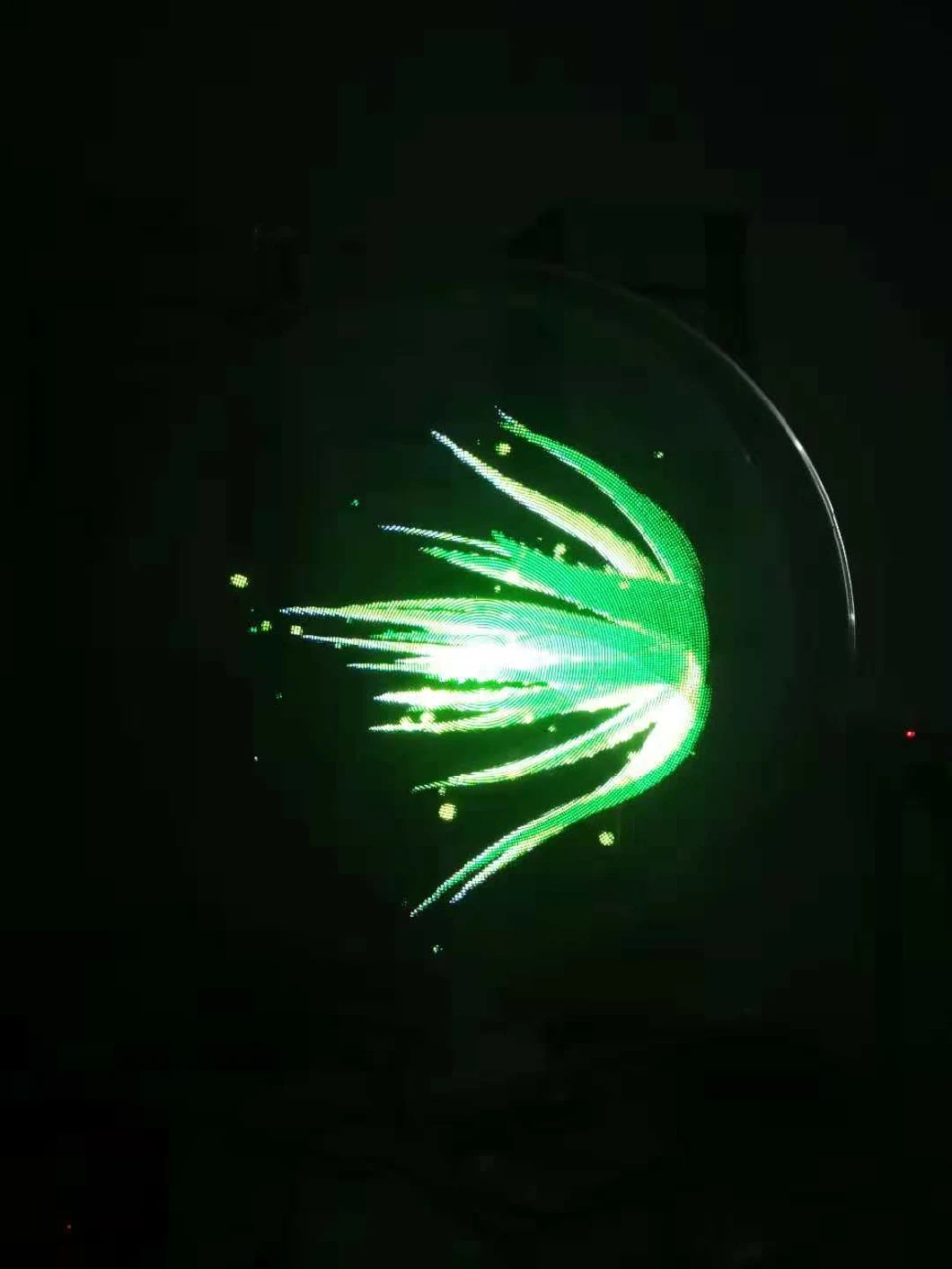 quiosco olográfico de la exhibición del espejo 3D para hacer publicidad de la fan del holograma de la luz 3D del LED