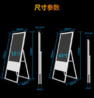 Móvil plegable cartel de la pantalla táctil del soporte del piso de la señalización de 55 de la pulgada Digitaces de la exhibición