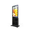 LCD Split Interactive Digital Display Kiosk 49 Inch With Shoe Polisher