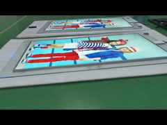 Pantalla LCD de señalización digital delgada de doble cara, alto brillo