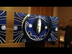 Pantalla de video publicitaria para interiores con bisel estrecho y empalme múltiple