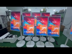 32 pulgadas de soporte portátil inteligente interactivo de toque móvil inalámbrico LCD pantalla giratoria