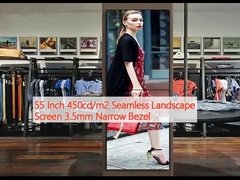 55 pulgadas 450 cd/m2 Pantalla de paisaje sin costura 3,5 mm