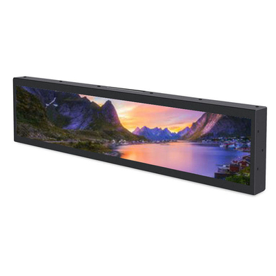 Pantalla plana estirada de la publicidad del estante de exhibición del Lcd del borde de Digitaces del elevador del taxi del OEM Tft