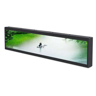 Pantalla plana estirada de la publicidad del estante de exhibición del Lcd del borde de Digitaces del elevador del taxi del OEM Tft
