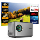 Full HD 1080P 4K Proyector de cine para el hogar Smart Android WIFI Video 3D