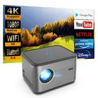 Full HD 1080P 4K Proyector de cine para el hogar Smart Android WIFI Video 3D