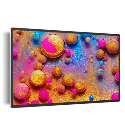 55 pulgadas 12V 5A pantalla de EPoster LED con caja de metal con infrarrojos y impresora térmica