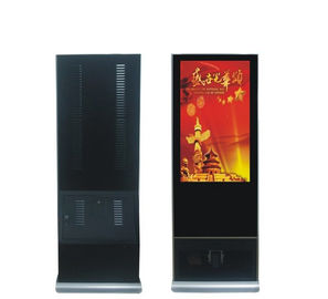 Quiosco interactivo partido del indicador digital del LCD 49 pulgadas con el pulidor del zapato