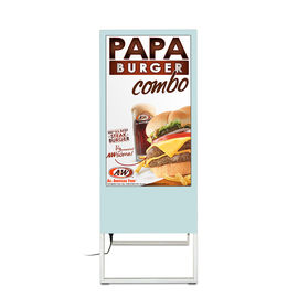 Soporte portátil del quiosco de la señalización de Wifi Digital 43 pulgadas con el interfaz del USB VGA HDMI
