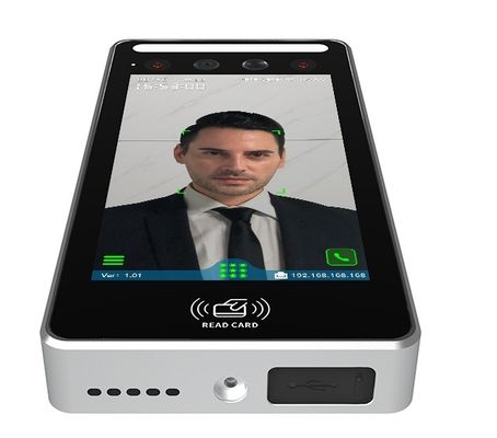 5 pulgadas de reconocimiento facial dinámico tiempo de asistencia controlador de acceso Linux 2024 nuevo
