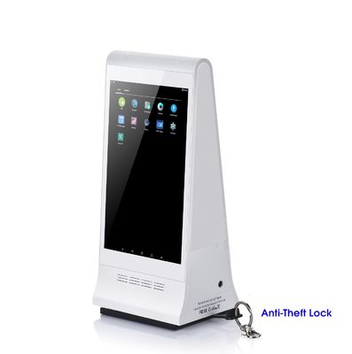 8 pulgadas Display de llamada de orden digital de mesa pantalla LCD reproductor de publicidad con menú Banco de energía