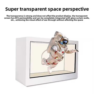 Caja de hologramas 3D de 22 pulgadas Vitrina LCD transparente