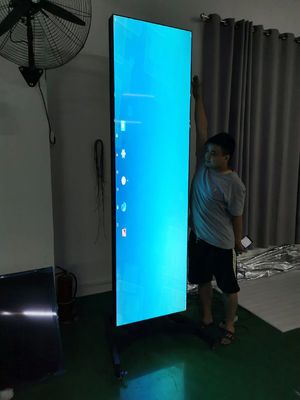 Pantalla LCD estirada de 86 pulgadas con resolución de 1920*1080 y brillo de 400CD/M*2 para señalización digital y pantalla LCD de barra