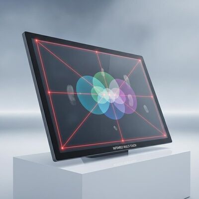 Tecnología táctil infrarroja Señalización digital multitáctil con ángulo de visión de 178 grados y resolución de 1920 x 1080 que admite la participación de múltiples usuarios