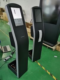 12.1 pulgadas piso de pie capacitivo de pantalla táctil quiosco con impresora THERMAL integrado en Android o PC OS para el quiosco de pago