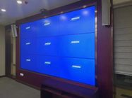 Bisel fino TV 49 de la reproducción de vídeo del LCD del alto brillo 55 pulgadas 3W para la pared video