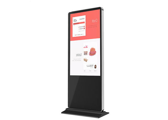 Señalización 75&quot; de Digitaces publicidad interior del tótem de la exhibición del soporte 4K LCD del piso para el centro comercial