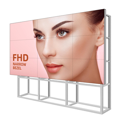 Bisel estrecho de encargo 46 señalización video de 49 55 de la pulgada del LCD de la pared de la publicidad Digitaces de los jugadores y pantalla que empalma de la exhibición