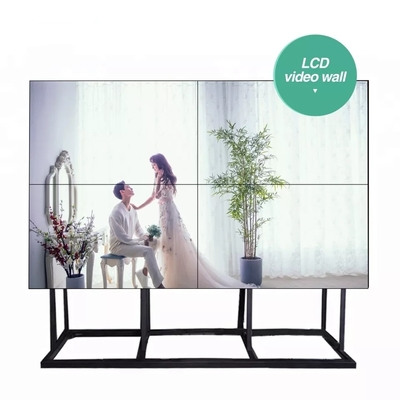 vida útil larga video ultra fina de la pulgada 500cd/M2 de la pantalla 55 de la pared de 4x4 LCD
