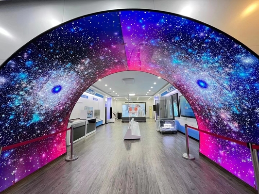 Las 55 pulgadas montada en la pared Smart TV curvaron la pared video de la pantalla 4k OLED