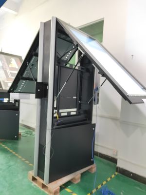 IP65 Acero recubierto con zinc LG IPS Exhibición digital al aire libre multilingüe 50000 horas de larga duración