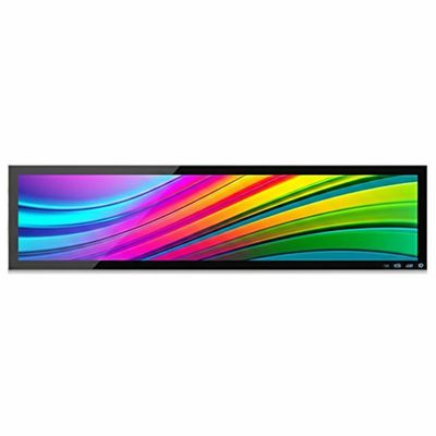 Pantalla LCD de barra de 86 pulgadas con sistema operativo Android y pantalla táctil infrarroja para señalización digital