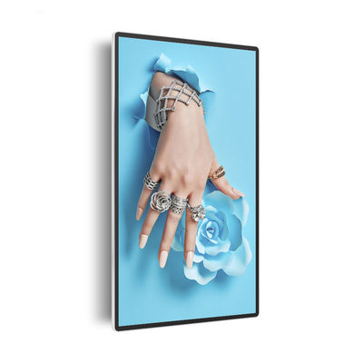 Brillo montado en la pared AC240V VGA de la pantalla táctil del OEM RK3399 de la señalización de Digitaces 500